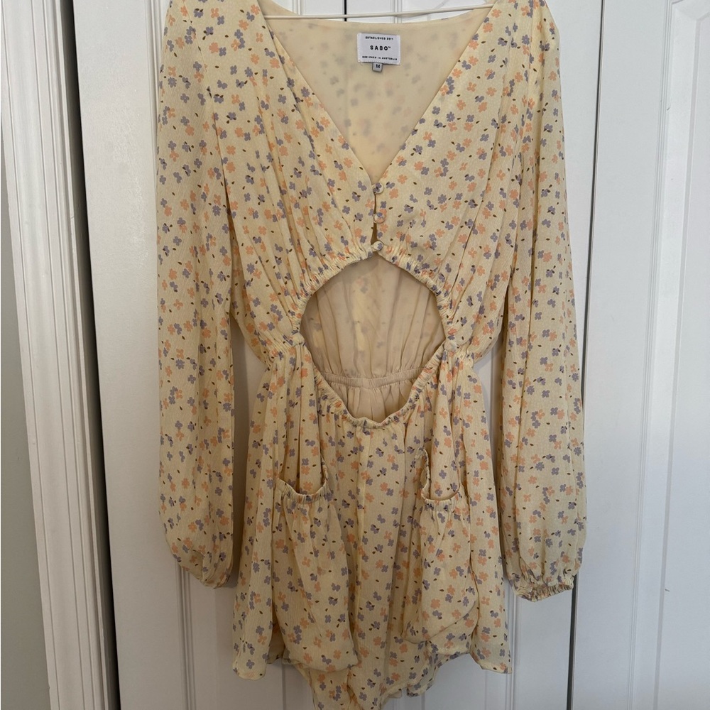 Sabo Floral Cutout playsuit